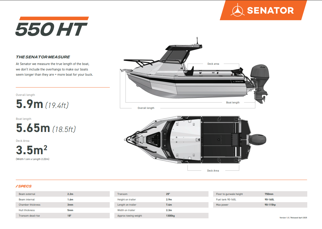 Senator 550 Hard top