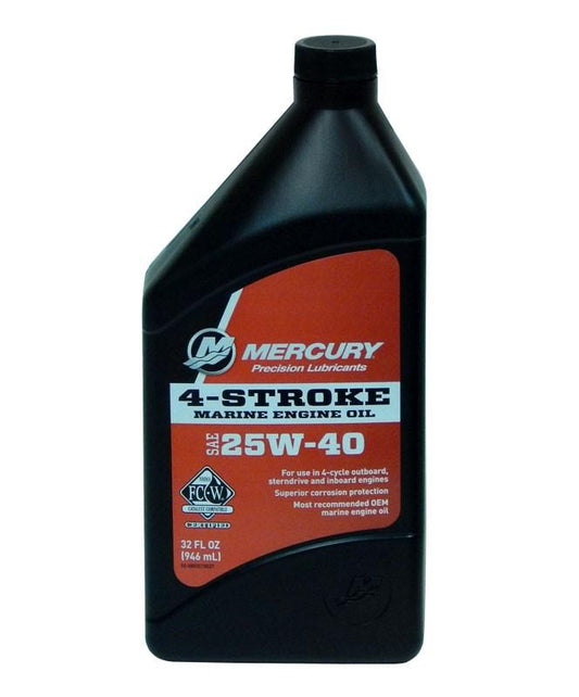 Mercury 4 Stroke 25W-40 Oil - 946ml