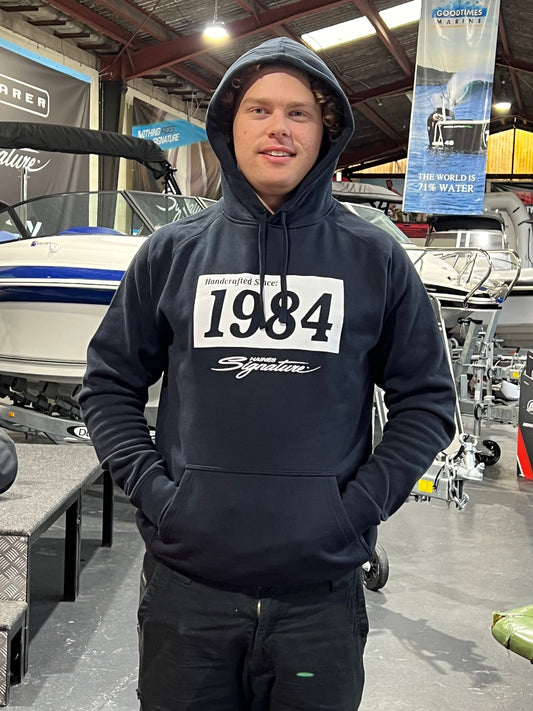 Haines Signature 1984 Hoodie - Navy